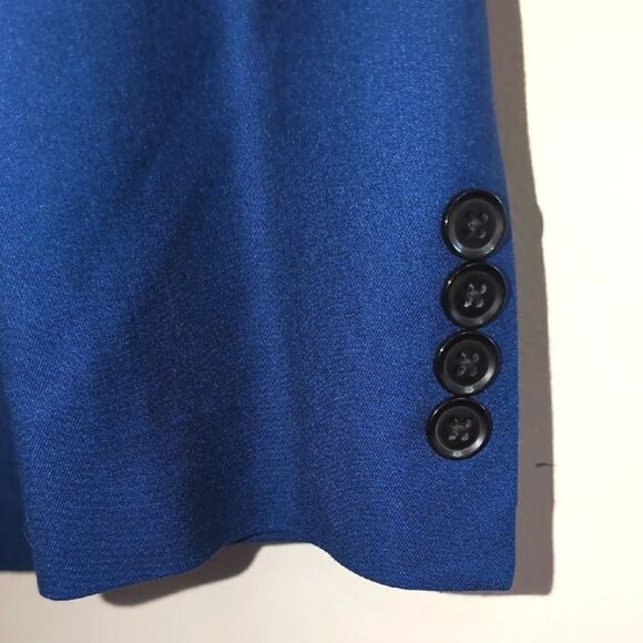 Ryan Seacrest Distinction Blue Tuxedo with Black Satin Lapel Sz 38S - Picture 4 of 15